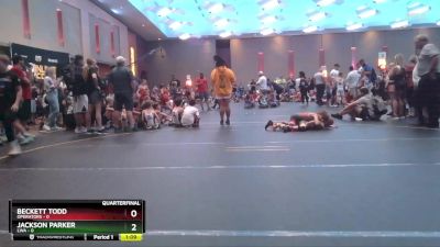 58 lbs Quarterfinals (8 Team) - Beckett Todd, Operators vs Jackson Parker, LWA