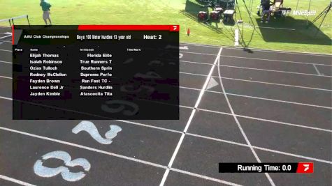 Youth Boys' 100m Hurdles, Prelims 2 - Age 13