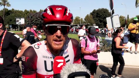 Matteo Trentin Rides UAE's Train In The Vuelta a España