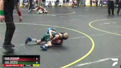 43 lbs Cons. Round 5 - Kane Sizemore, Springport Spartans vs Liam Jostock, Lapeer Lightning WC