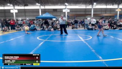 105 lbs Cons. Round 3 - Raelynn Fries, Kuna Middle School vs Isabel Ash, New Plymouth