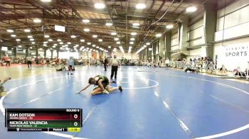 92 lbs Rd# 9- 2:15pm Saturday Final Pool - Kam Dotson, Minion Green vs Nickolas Valencia, Team New Mexico