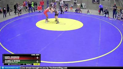 80 lbs Cons. Semi - Izabelle Byrne, Deschutes Mat Club vs Hope Johnson, Oregon City Kids Club