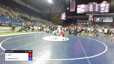 160 lbs Cons 8 #2 - Lincoln Jipp, Iowa vs Cael Weidemoyer, Pennsylvania