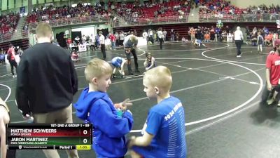 59 lbs Cons. Round 2 - Jaron Martinez, MWC Wrestling Academy vs Matthew Schweers, Ponca Spears