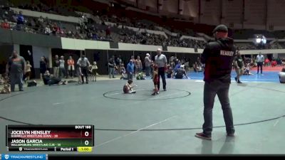 40 lbs Cons. Round 3 - Jason Garcia, Williamsburg Wrestling Clib vs Jocelyn Hensley, Guerrilla Wrestling (GWA)