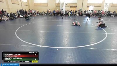 39 lbs Cons. Round 3 - Dawson McMahon, Shootbox vs Deacon Stanger, Roy Wrestling Club