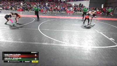 150+ Round 2 - Raelynn Clough, Southside Lutheran WC vs Mikaela Spindler, Reedsville Wrestling