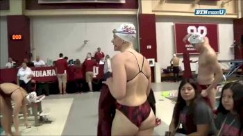 ND, CIN at IU, Women 100 Back Heat 2