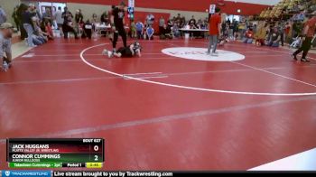 52-56 lbs Round 5 - Connor Cummings, Junior Bulldogs vs Jack Huggans, Platte Valley Jr. Wrestling