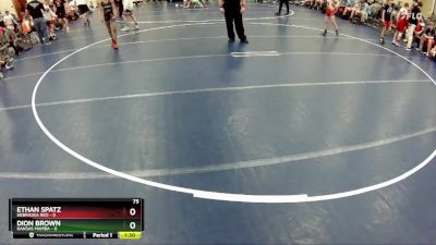 75 lbs Finals (8 Team) - Ethan Spatz, Nebraska Red vs Dion Brown, Kansas Mamba