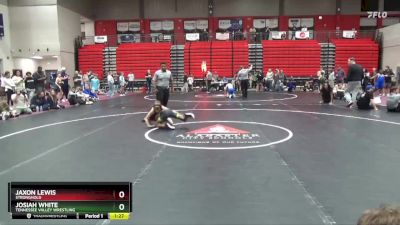 80 lbs 1st Place Match - Jaxon Lewis, Stronghold vs Josiah White, Tennessee Valley Wrestling