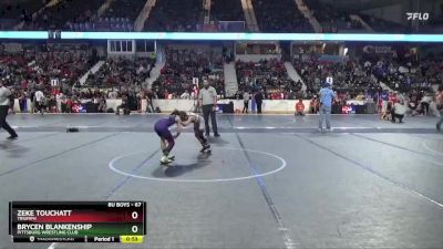 67 lbs Cons. Round 1 - Brycen Blankenship, Pittsburg Wrestling Club vs Zeke Touchatt, Triumph