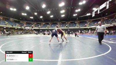 215 lbs Cons. Round 1 - Sean Cook, Niles Notre Dame vs Alec Deltoro, East Peoria