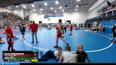 189 lbs Quarterfinal - Sylas Rinkenberger, Sage Valley Jr High vs Cody Witt, McCormick Jr. High