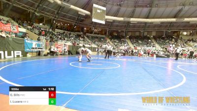 105 lbs Round Of 16 - Garrett Bills, Powerhouse Wrestling Club vs Isaac Lucero, NM Beast