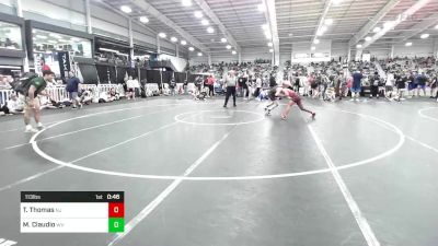 113 lbs Consi Of 32 #1 - Tyler Thomas, NJ vs Mackiah Claudio, WV