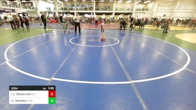 52 lbs Quarterfinal - Luke Donaruma, Red Roots WC vs Lawrence Paradis, Massabesic ME