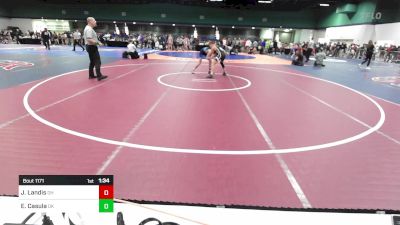 106 lbs Consi Of 16 #1 - Jake Landis, OH vs Eric Casula, OK