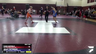 16U-6 lbs Round 1 - Cash Hatfield, Big Game Wrestling Club vs Brady Patterson, Benton Community Wrestling Clu