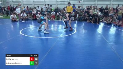 85 lbs Pools - Conner Marple, Lunatics vs Landon Cunningham, 84 Athletes (VA)