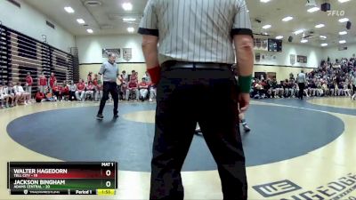 120 lbs Semis & Wb (16 Team) - Jackson Bingham, Adams Central vs Walter Hagedorn, Tell City