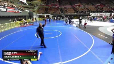 58 lbs Cons. Round 3 - Bronze Withem Jr, Siskiyou Wrestling Club vs Parker Smith, California