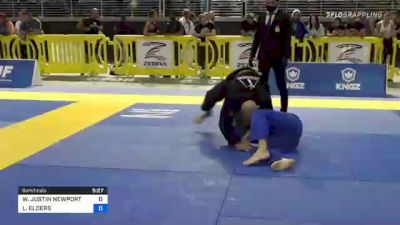 WILLIAM JUSTIN NEWPORT vs LUKE ELDERS 2021 Pan Jiu-Jitsu IBJJF Championship