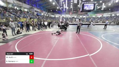 69 lbs Quarterfinal - Mason Huitt, Badlands Elite vs Brody Romero, War