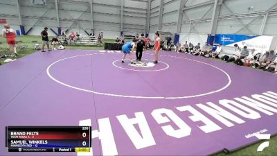 220 lbs Placement Matches (16 Team) - Brand Felts, Team Texas A vs Samuel Winkels, Minnesota Red