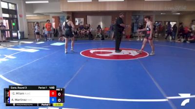 160 lbs Cons. Round 3 - Charles Milam, Red Lion Wrestling Club vs Alek Martinez, NOVA Wrestling Club