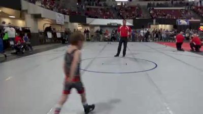 49 lbs Cons. Round 5 - Eli Tebay, Headwaters Wrestling Academy vs Greyson Eischens, Helena Wrestling Club