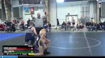 100 lbs Round 1 (6 Team) - Owin Brunner, PA Alliance Blue vs Nile Abbuhl, Team 922