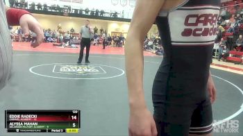 126 lbs Finals (8 Team) - Nick Massey, Caravel Academy vs Gavin Mundy, Delaware Military Academy