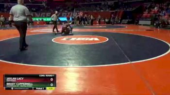 1 lbs Cons. Round 1 - Brody Cuppernell, Champaign (St. Thomas More) vs Jaylan Lacy, Westmont