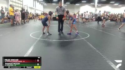 68 lbs Round 2 (8 Team) - Miles Kincaid, U2 Upstate Uprising White vs Thomas McCoy, FL Scorpions