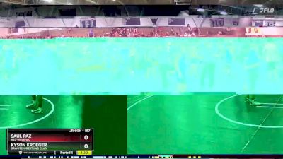 157 lbs Round 2 - Saul Paz, RED WAVE WC vs Kyson Kroeger, Granite Wrestling Club