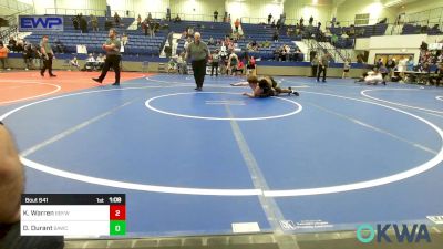 155 lbs Final - Keynen Warren, Broken Bow Youth Wrestling vs Dane Durant, Broken Arrow Wrestling Club