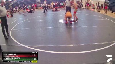 90 lbs Round 1 (6 Team) - Casey Crumpton, Ohio Hazards vs Kole Martin, Carolina Reapers