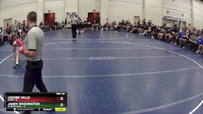 95 lbs Round 3 (6 Team) - JaKobe Valle, Idaho vs Jaden Washington, Illinois Gold