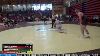 174 lbs 5th Place Match - Dahson Dejong, Cornell College vs Andrew Shaffer, Dubuque