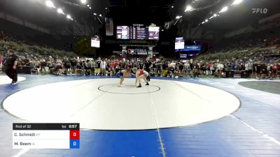 132 lbs Rnd Of 32 - Carter Schmidt, Montana vs Matthew Beem, Iowa