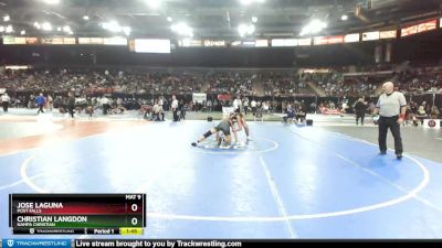 170 lbs Champ. Round 1 - Christian Langdon, Nampa Christian vs Jose Laguna, Post Falls