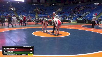 120 lbs Cons. Round 2 - Alexis Seymour, Jacksonville (H.S.) vs Ellen Purl, Naperville (Central)