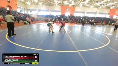 165 lbs Cons. Round 4 - Tristian Robinson-July, Cortland State vs Steven Felice, Oswego State