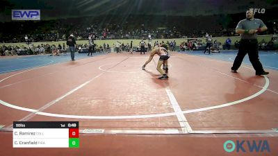 88 lbs Consi Of 8 #1 - Christian Ramirez, Collinsville Cardinal Youth Wrestling vs Camden Cranfield, Pirate Wrestling Club