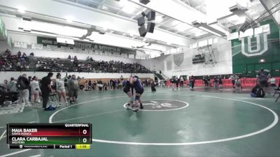 170 lbs Quarterfinal - Clara Carbajal, Western vs Maia Baker, Santa Monica