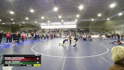 120 lbs Quarterfinal - Ryder Christensen, Wasatch Wrestling Club vs Caleb Jackson, Champions Wrestling Club