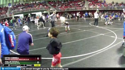 62 lbs Champ. Round 1 - Collin Schall, Norris Wrestling Club vs Otto Correll, Midwest Destroyers Wrestling Club