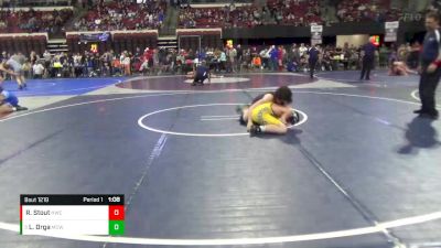 146 lbs Quarterfinal - Lane Drga, Miles City Wrestling Club vs Rylan Stout, Helena Wrestling Club